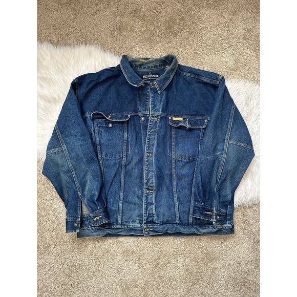 Vintage Pelle Pelle Jean Denim Distressed Jacket - Picture 2 of 9